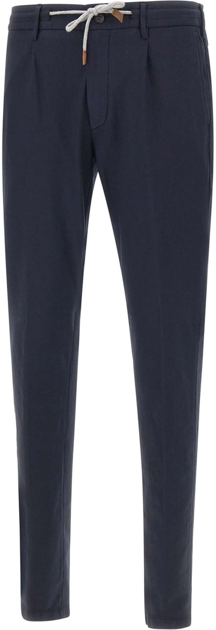 Eleventy Trousers Blue Blauw