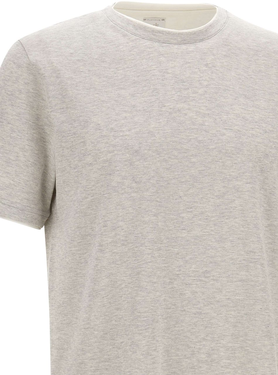 Eleventy T-Shirts And Polos Grey Lichtgrijs