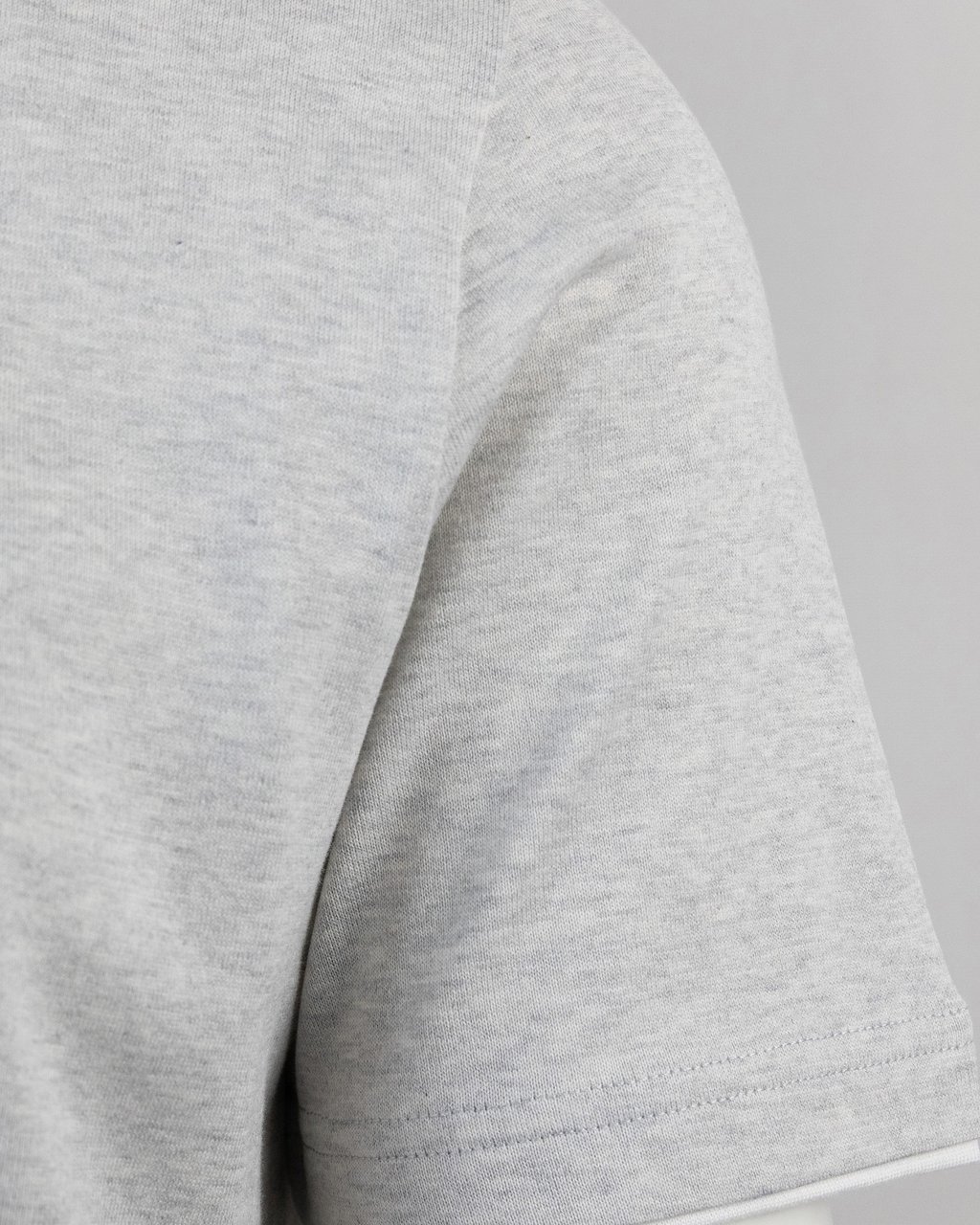 Eleventy T-Shirts And Polos Bianco Grigio Chiaro Lichtgrijs