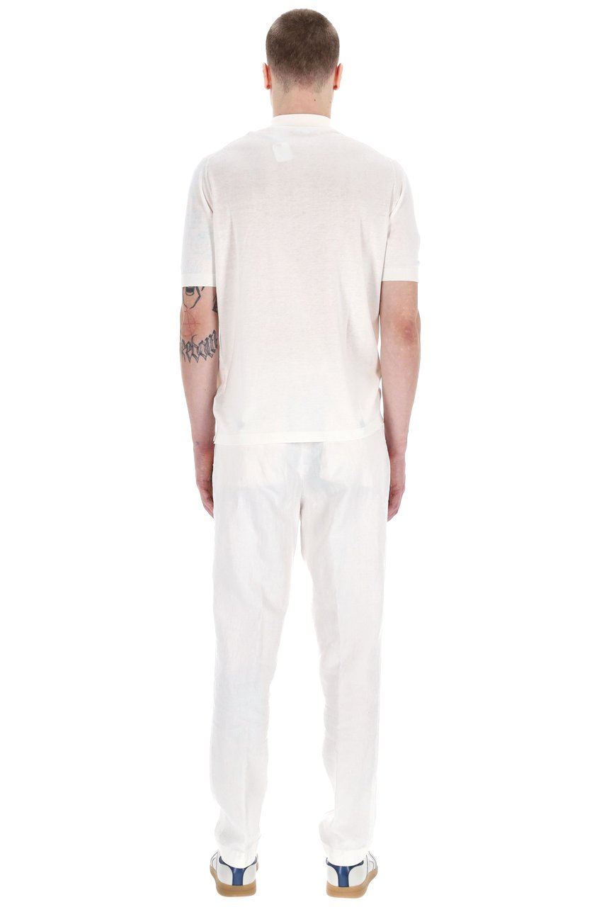 Eleventy Superior Cotton Polo Shirt Wit