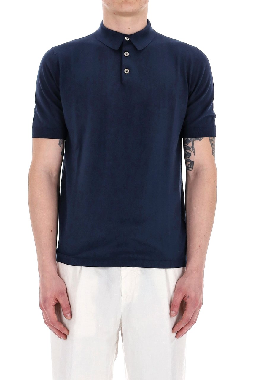 Eleventy Superior Cotton Polo Shirt Zwart