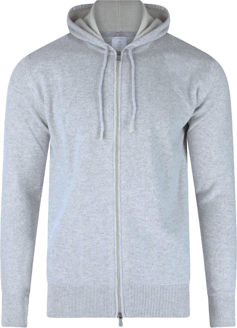 Eleventy Sweaters Grigio Chiaro E Sabbia E Bianc Lichtgrijs