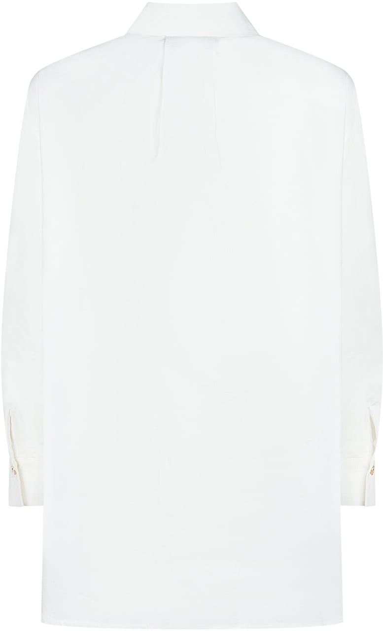Elisabetta Franchi Abito Bianco con Fiori Wit