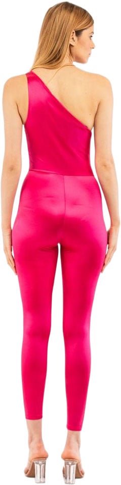 Elisabetta Franchi Pink Polyamide Jumpsuit Roze