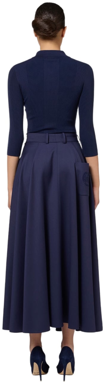 Elisabetta Franchi Polo Navy manches 3/4 boutons métal Elisabetta Franchi Femme MK09B B75 Divers