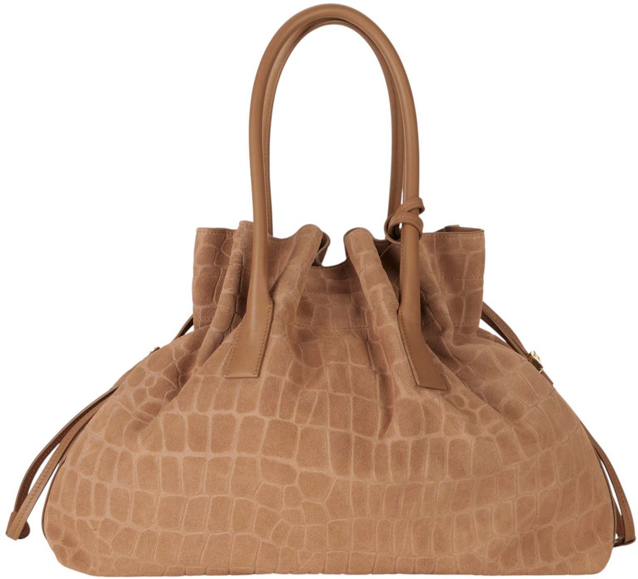 Elisabetta Franchi Sac cuir suède façon croco Argilla Elisabetta Franchi Femme BS 19H 10642 229 Divers