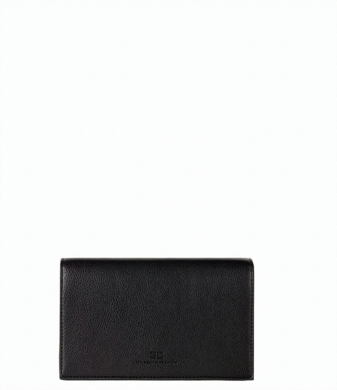 Elisabetta Franchi Leather Effect Chain Shoulder Bag Zwart