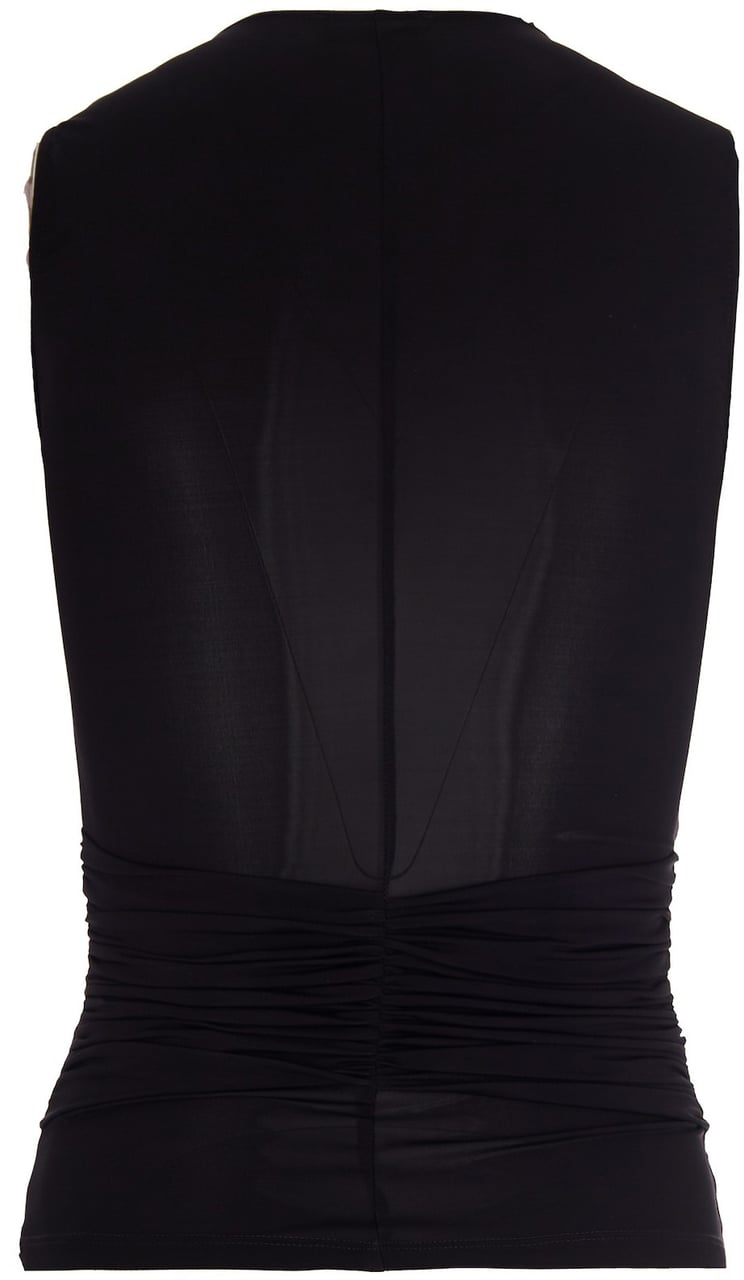 Elisabetta Franchi Jersey Top With Jewel Detail Zwart