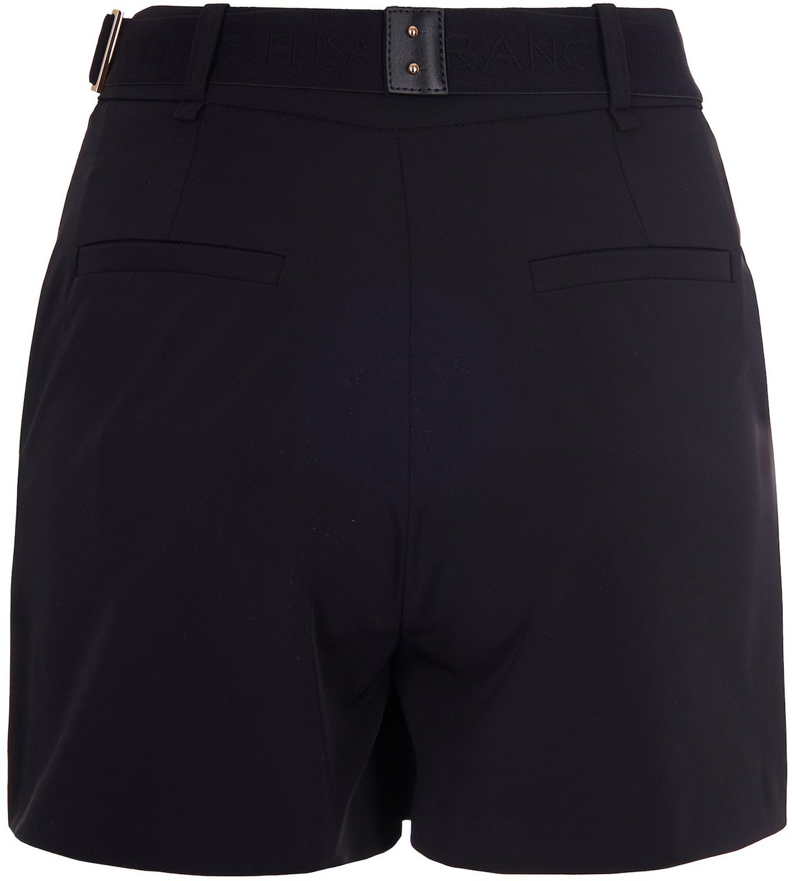 Elisabetta Franchi Fitted Technical Fabric Shorts Zwart