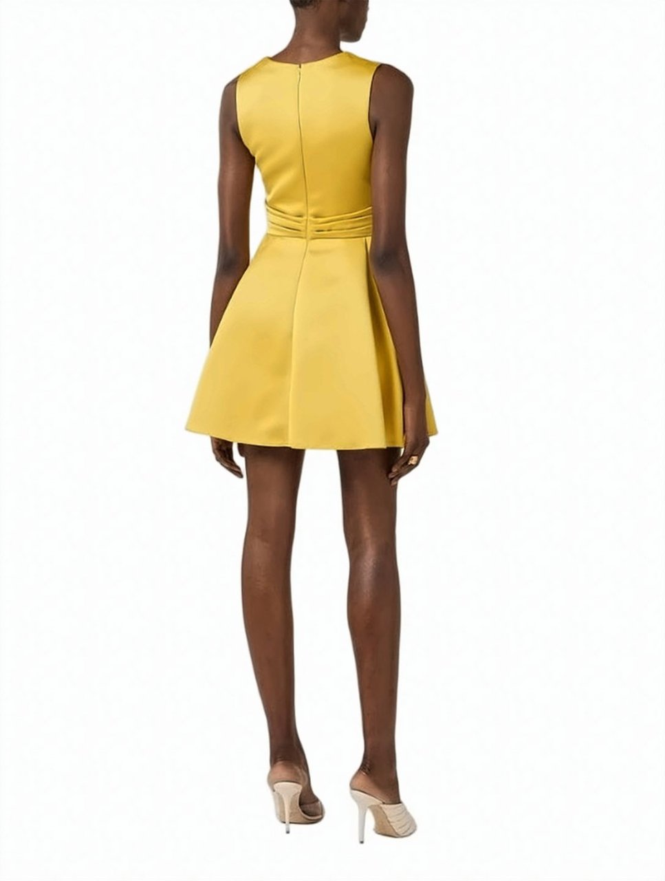 Elisabetta Franchi Duchess Jewel Detail Dress Goud