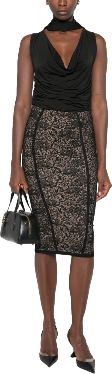 Elisabetta Franchi Skirts Black Zwart