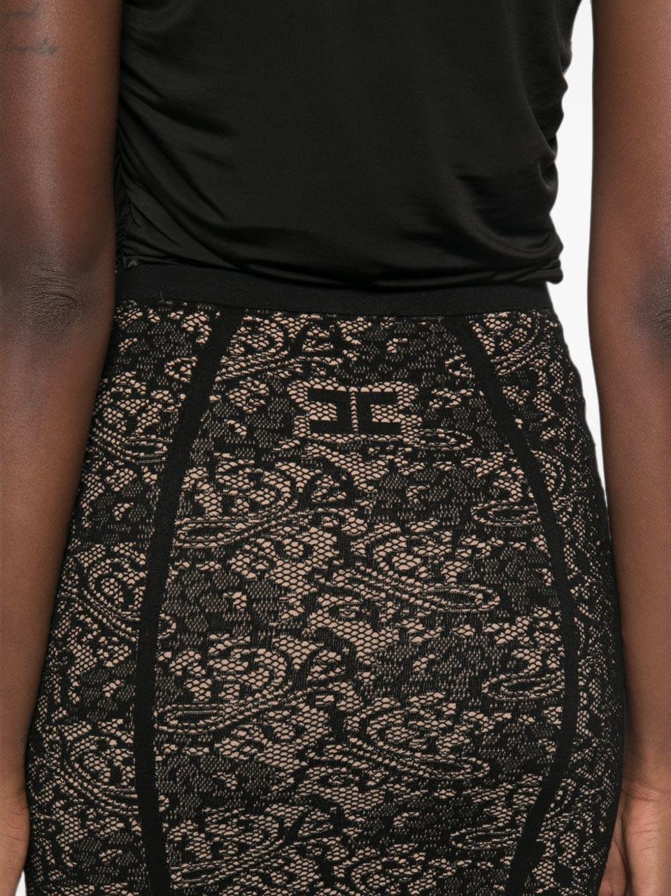 Elisabetta Franchi Skirts Black Zwart