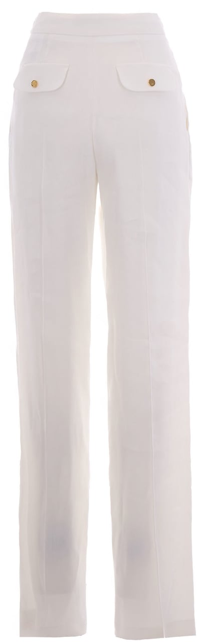 Elisabetta Franchi Trousers Avorio Wit
