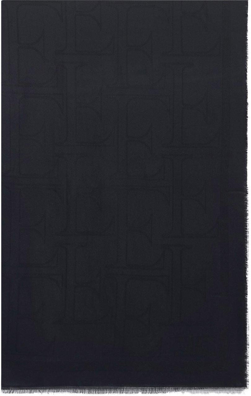 Elisabetta Franchi Scarfs Nero Zwart