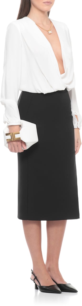 Elisabetta Franchi Shirts Avorio Wit