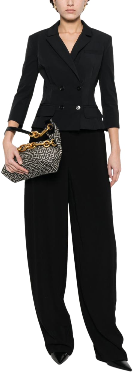 Elisabetta Franchi Trousers Black Zwart