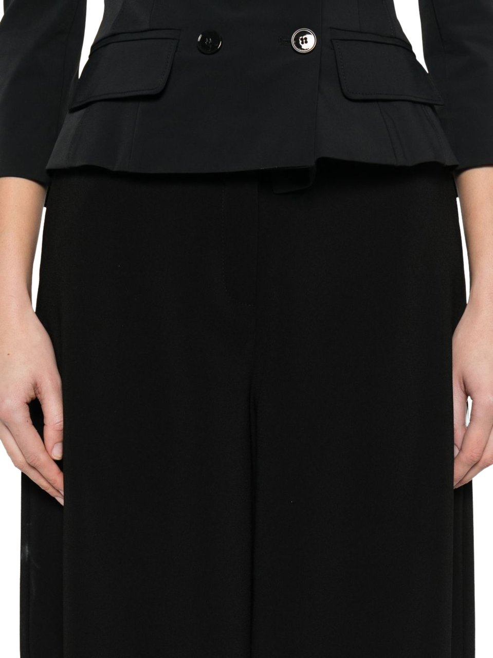 Elisabetta Franchi Trousers Black Zwart