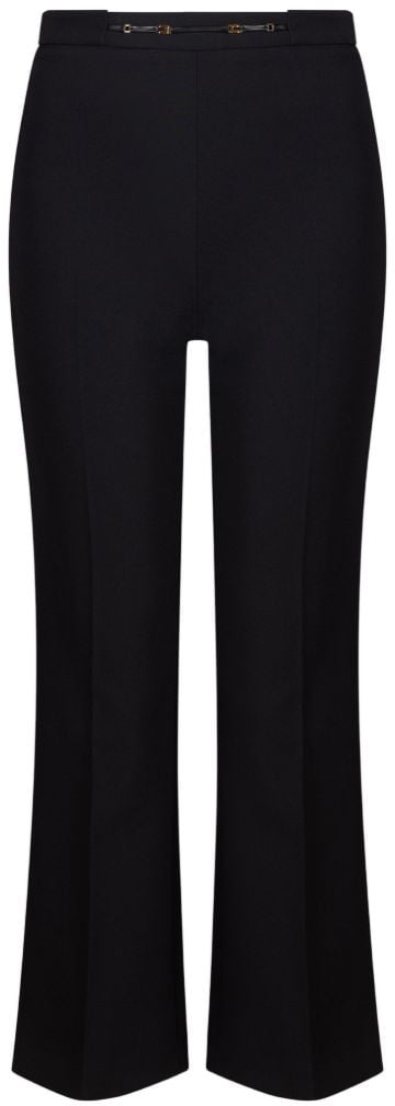 Elisabetta Franchi Trousers Black Zwart