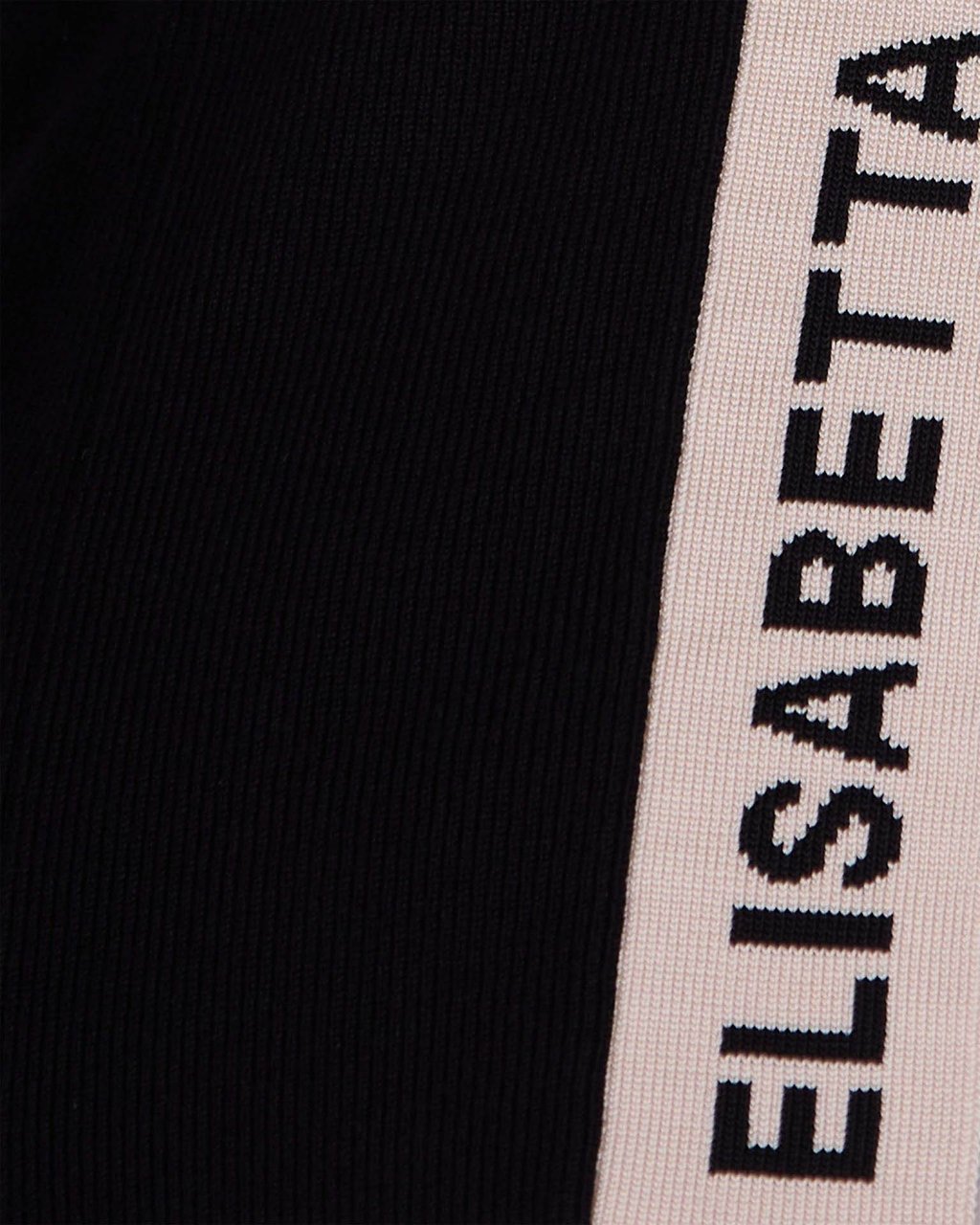 Elisabetta Franchi Knitted Top With Viscose Bands Zwart