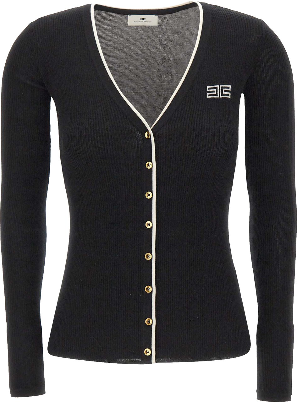 Elisabetta Franchi Sweaters Black Zwart