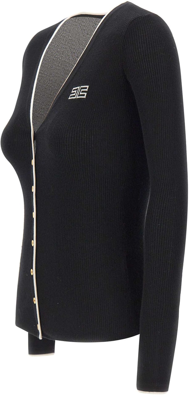 Elisabetta Franchi Sweaters Black Zwart