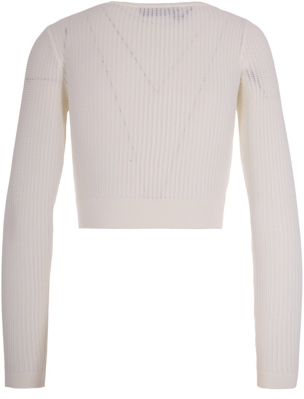 Elisabetta Franchi Knitted Top With Printed Logo Wit