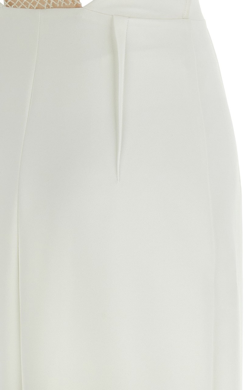 Elisabetta Franchi White Polyester Long Dress Wit
