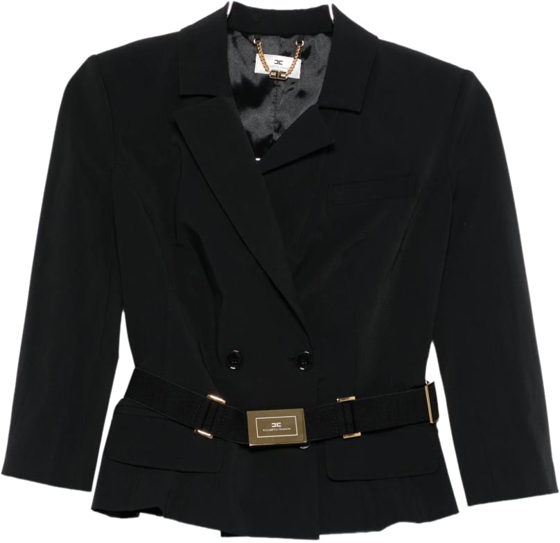 Elisabetta Franchi Jackets Black Zwart
