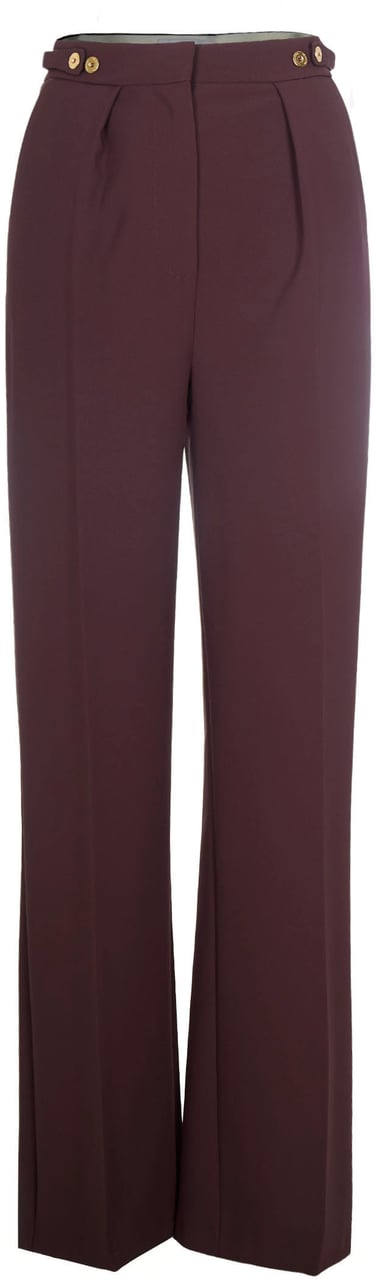 Elisabetta Franchi Trousers Merlot Maroon