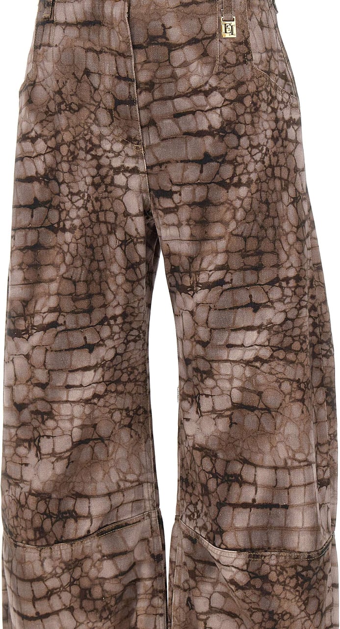 Elisabetta Franchi Jeans Brown Taupe