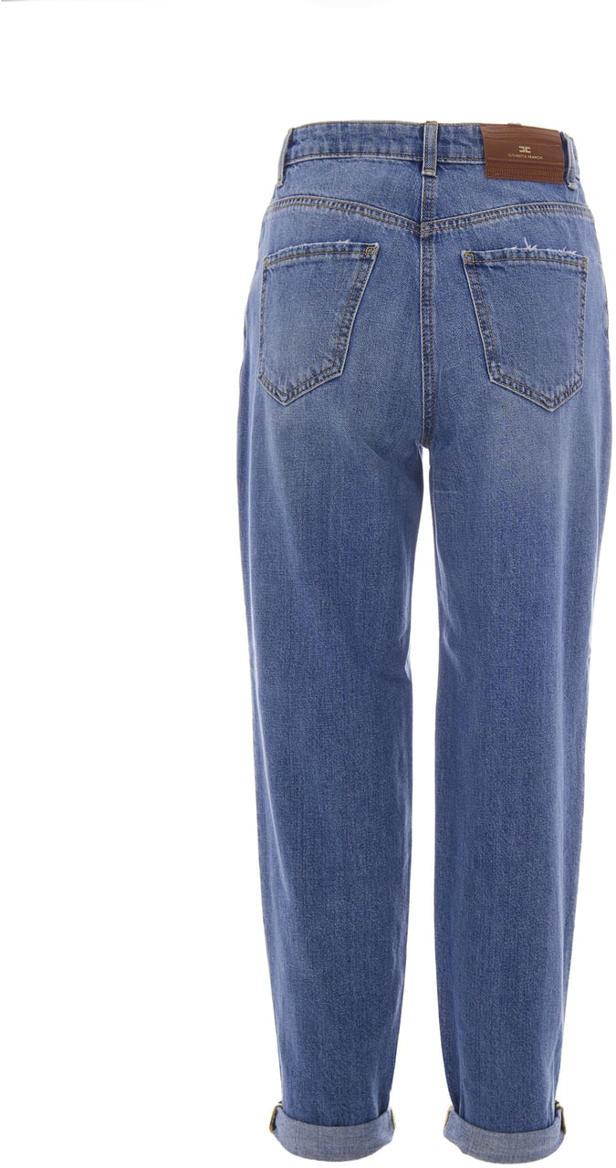 Elisabetta Franchi Jeans Blue Vintage Blauw