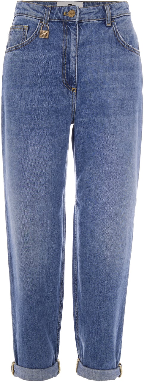 Elisabetta Franchi Jeans Blue Vintage Blauw