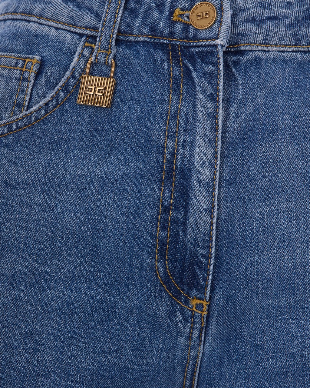 Elisabetta Franchi Jeans Blue Vintage Blauw