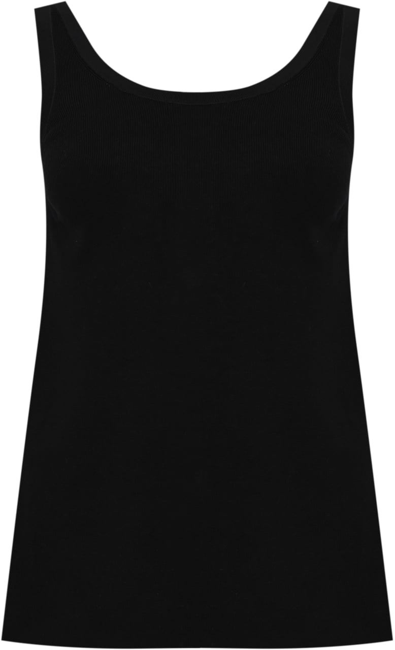 Elisabetta Franchi Top Nero/Burro Zwart