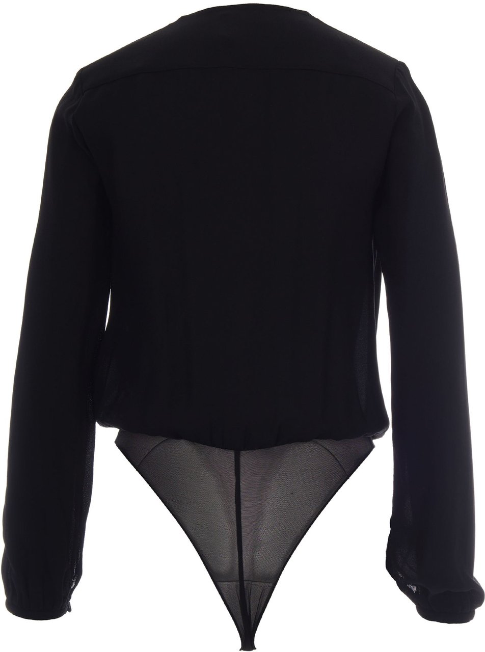Elisabetta Franchi Top Nero Zwart