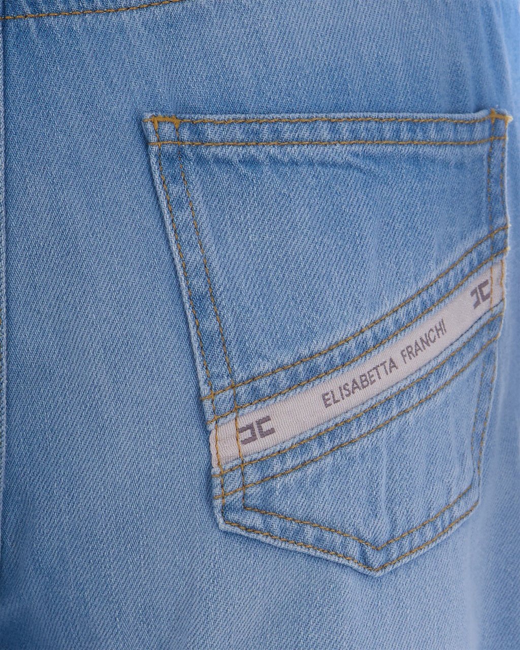 Elisabetta Franchi Trousers Light Blue Blauw