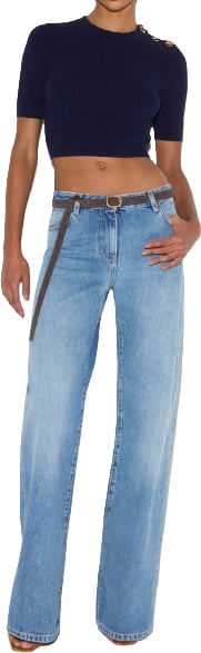 Elisabetta Franchi Jeans Blu Blauw