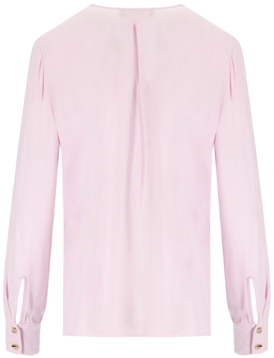 Elisabetta Franchi ELISABETTA FRANCHI QUARZO SHIRT WITH LACES Roze