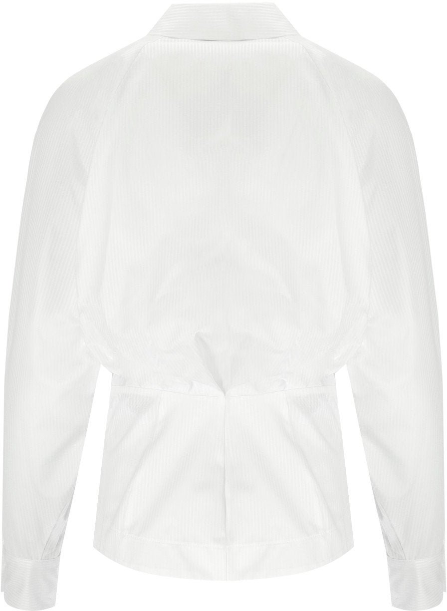 Elisabetta Franchi ELISABETTA FRANCHI SHIRT WITH BROOCH Wit