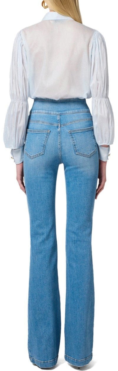 Elisabetta Franchi ELISABETTA FRANCHI HIGH WAISTED JEANS WITH BUTTONS Blauw