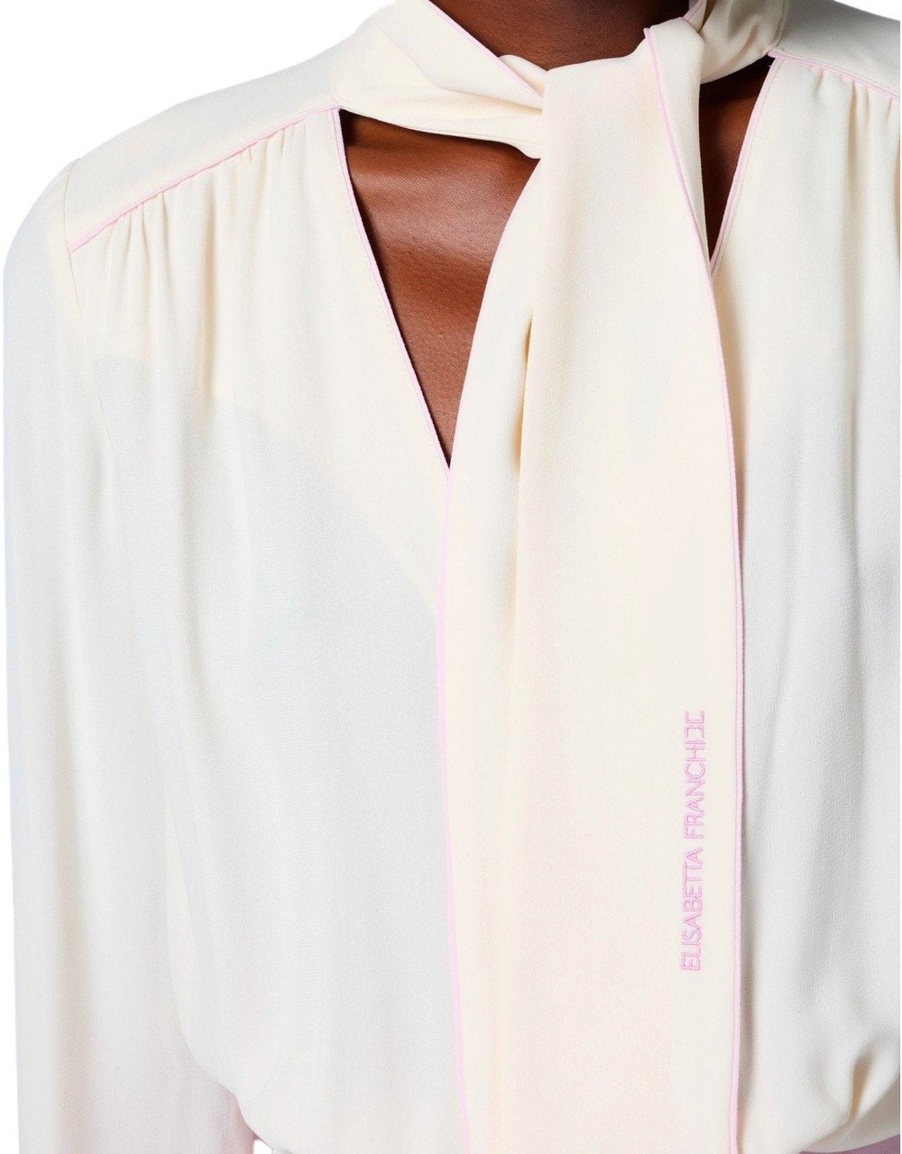 Elisabetta Franchi ELISABETTA FRANCHI BURRO QUARZO GEORGETTE JUMPSUIT Roze