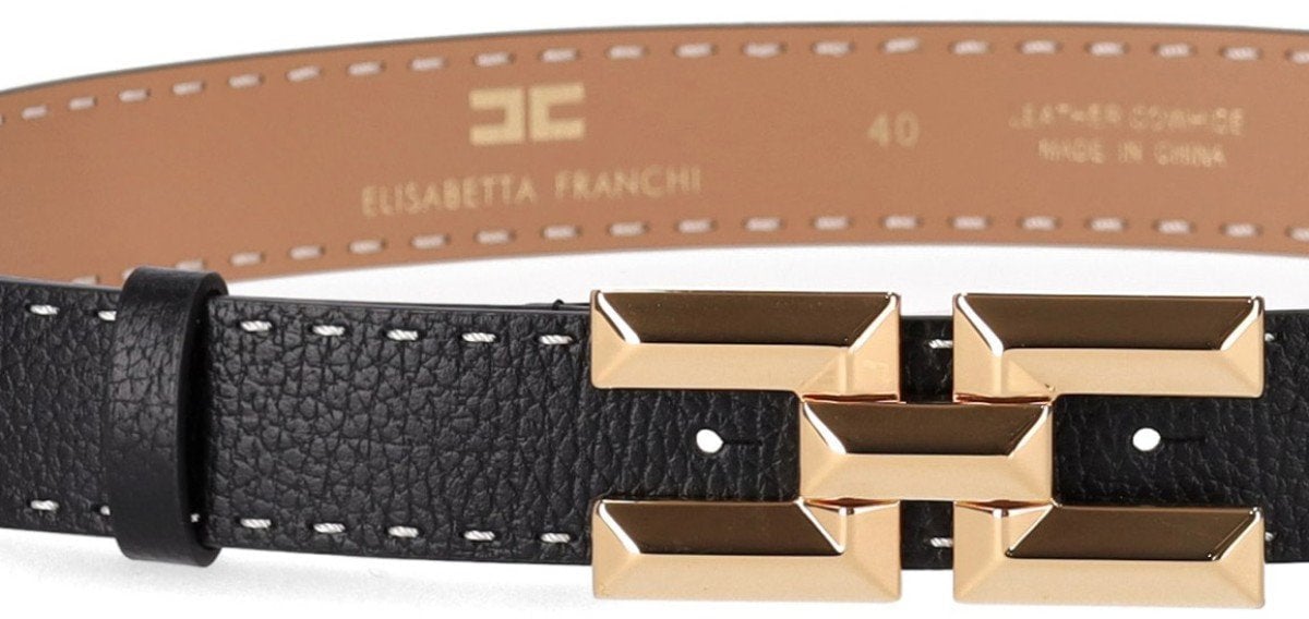 Elisabetta Franchi ELISABETTA FRANCHI HIGH WAIST BELT Zwart