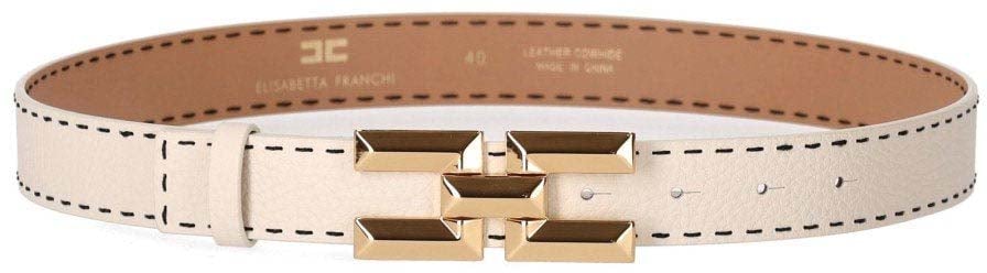 Elisabetta Franchi ELISABETTA FRANCHI BUTTER HIGH WAIST BELT Wit