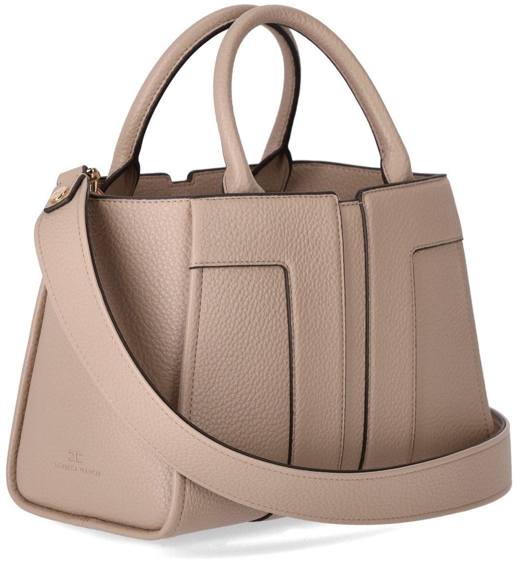 Elisabetta Franchi ELISABETTA FRANCHI GREY MEDIUM HANDBAG Grijs