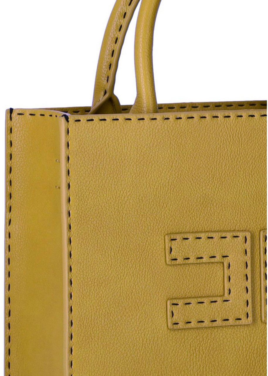 Elisabetta Franchi ELISABETTA FRANCHI CURRY HANDBAG Geel