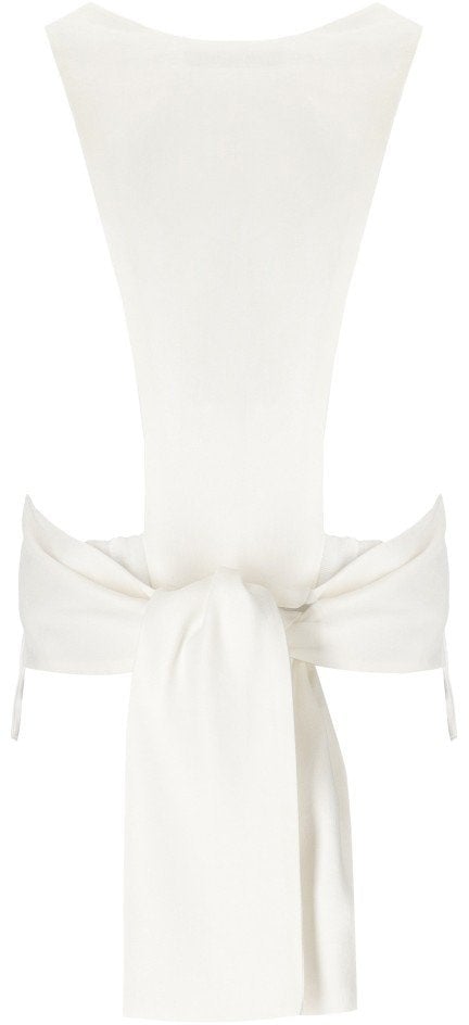 Elisabetta Franchi ELISABETTA FRANCHI IVORY VEST Wit