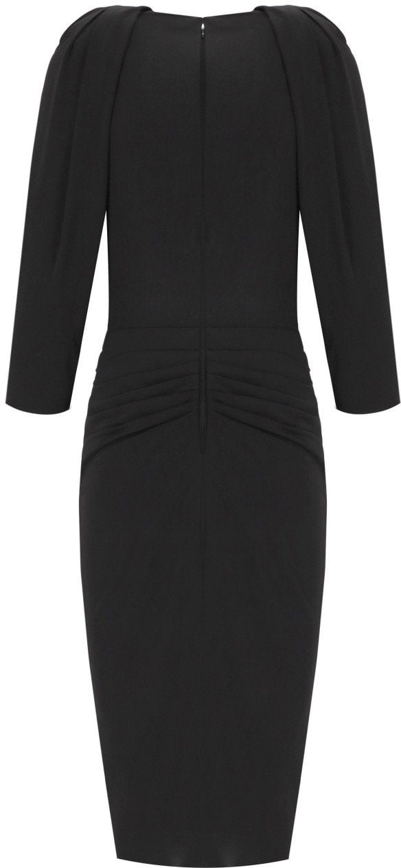 Elisabetta Franchi ELISABETTA FRANCHI MIDI DRESS Zwart