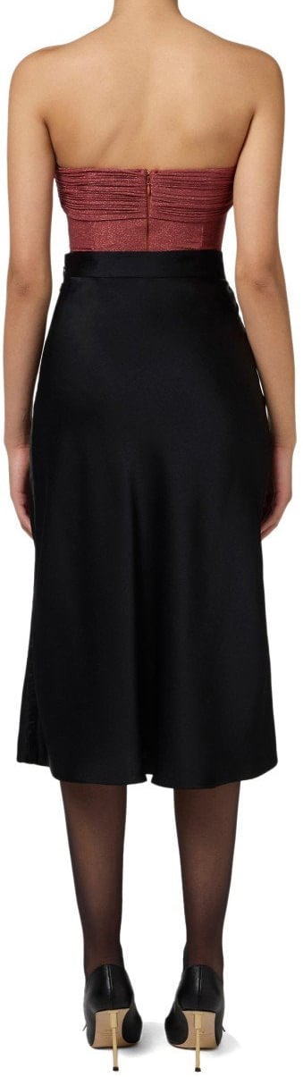 Elisabetta Franchi ELISABETTA FRANCHI MIDI SKIRT Zwart