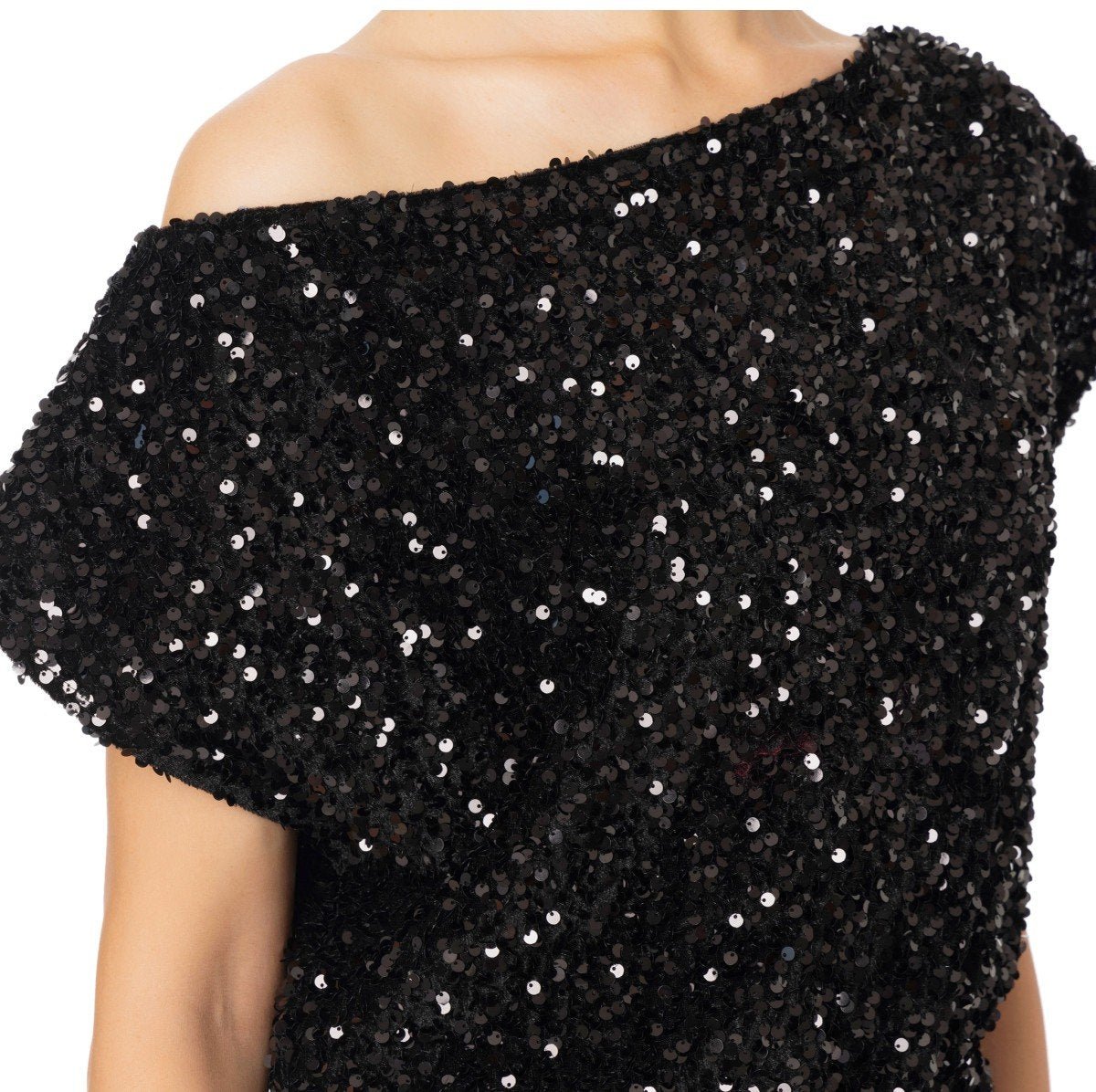 Elisabetta Franchi ELISABETTA FRANCHI JUMPSUIT WITH SEQUINS Zwart