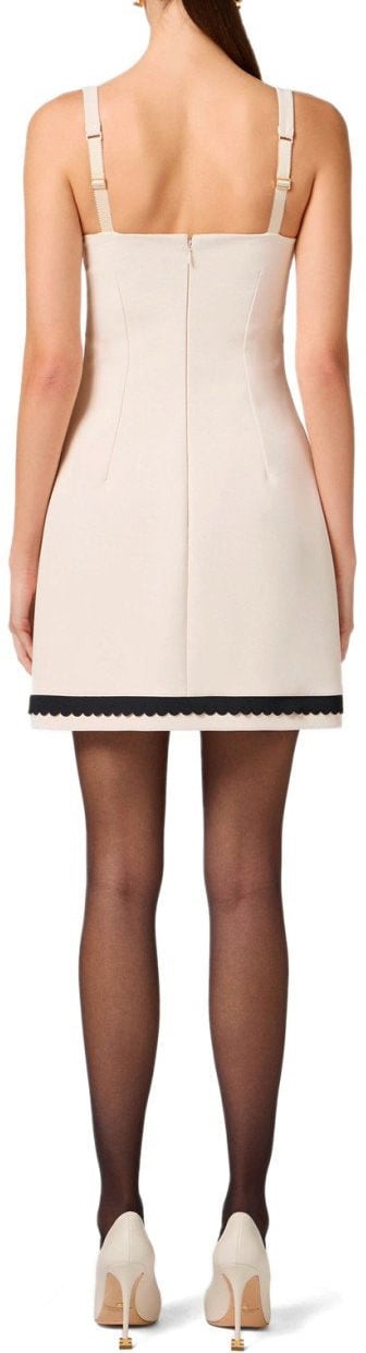 Elisabetta Franchi ELISABETTA FRANCHI BUTTER AND BLACK DRESS Wit